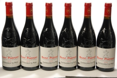 Chateauneuf du Pape Collection Charles Giraud 2019 Domaine Saint Prefert 6 Bts OCC In Bond
