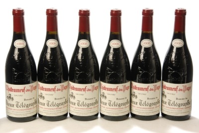 Chateauneuf du Pape la Crau 2005 Domaine du Vieux Telegraphe 6 Bts OWC