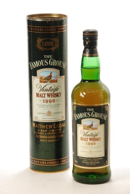 The Famous Grouse 1992 Vintage Malt Whisky 1 Bt NV In Presentation box 1 70cl Bt