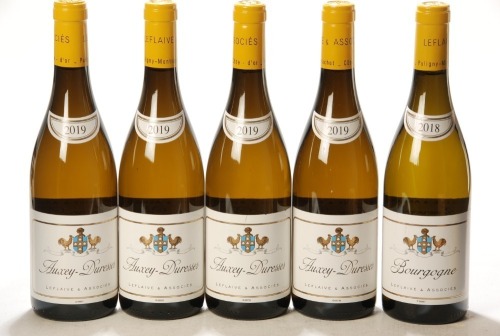Bourgogne Blanc 2018 Leflaive & Associes 1 Bt Auxey Duresses 2019 Leflaive & Associes 4 Bts Above 5 Bts