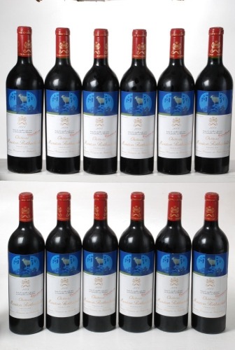 Chateau Mouton Rothschild 2008 Pauillac 12 Bts OWC In Bond