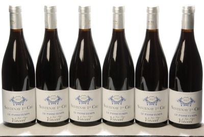Santenay Rouge 1er Cru Le Passetemps 2017 Domaine Jean Marc Vincent 6 Bts OCC