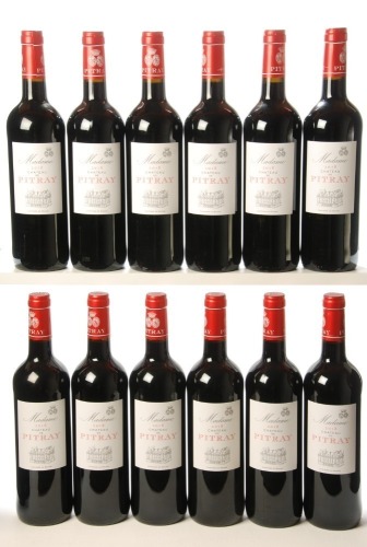 Madame de Pitray 2018 Castillon Cotes de Bordeaux 12 Bts OWC