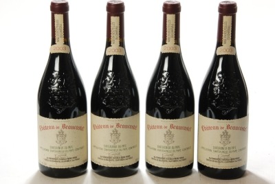 Chateauneuf du Pape Chateau du Beaucastel 2003 4 Bts
