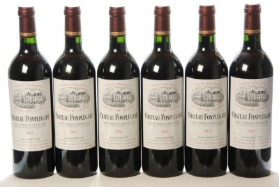 Chateau Fonplegade 2002 Saint Emilion 6 Bts OWC