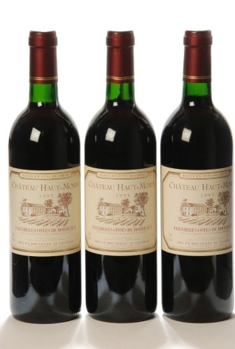 Chateau Haut Morin 1995 Cotes de Bordeaux 3 Bts OWC