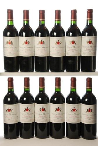 Chateau Moulinet 2000 Pomerol 12 Bts OWC