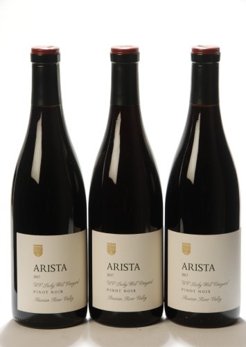 Arista UV Lucky Well Vineyard Pinot Noir 2017 Russian River 3 Bts IN BOND