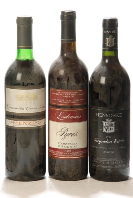 Yalumba The Menzies 1990 1 Bt Lindemanns Pyrus 1988 1 Bt Henschke Keynton Estate 1999 1 Bt Above 3 Bts