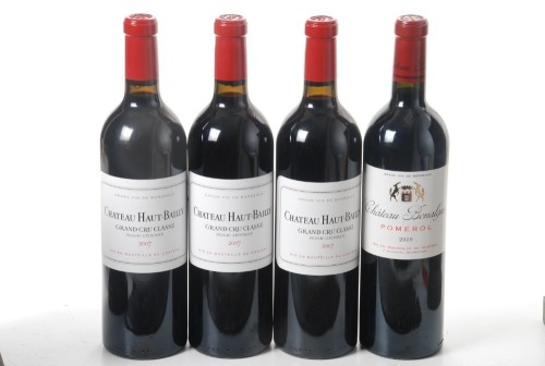 Chateau Haut Bailly 2007 Pessac Leognan 3 Bts Chateau Bonalgue 2019 Pomerol 1 Bt Above 4 Bts