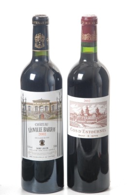 Chateau Leoville Barton 2002 Saint Julien 1 Bt Chateau Cos d'Estournel 2002 Saint Julien 1 Bt Above 2 Bts