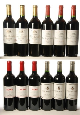 Chateau Haut Bages Liberal 2009 Pauillac 3 Bts Chateau Haut Batailley 2009 Pauillac 3 Bts Echo de Lynch Bages 2009 Pauillac 3 Bts Reseve de la Comtesse 2009 Pauillac 3 Bts Above 12 Bts