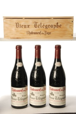 Chateauneuf du Pape La Crau 2010 Domaine du Vieux Telegraphe 3 Bts OWC