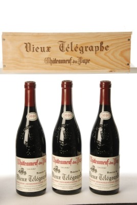 Chateauneuf du Pape La Crau 2010 Domaine du Vieux Telegraphe 3 Bts OWC