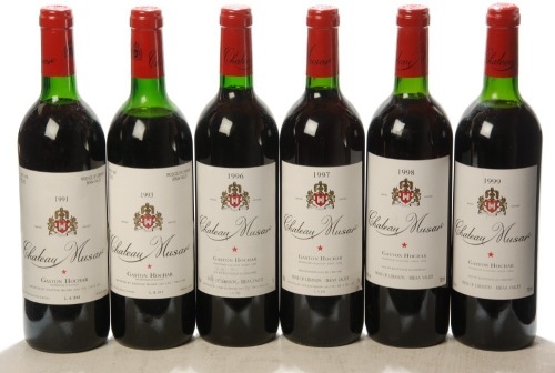 Ch&acirc;teau Musar 1991 1 Bt Ch&acirc;teau Musar 1993 1 Bt Ch&acirc;teau Musar 1996 1 Bt Ch&acirc;teau Musar 1997 1 Bt Ch&acirc;teau Musar 1998 1 Bt Ch&acirc;teau Musar 1999 1 Bt Above 6 Bts