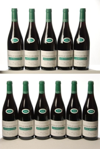 Nuits Saint Georges 1er Cru Clos des Porrets 2008 Domaine Henri Gouges 11 Bts OCC IN BOND