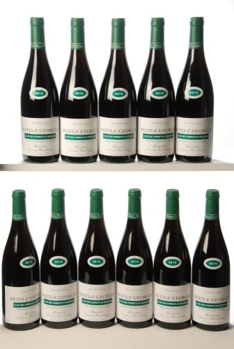 Nuits Saint Georges 1er Cru Clos des Porrets 2010 Domaine Henri Gouges 11 Bts OCC IN BOND