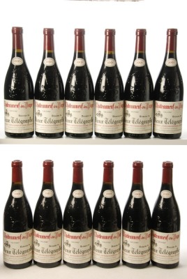 Chateauneuf du Pape 2005 Domaine du Vieux Telegraph 12 bts OWC From passive storage in South West Surrey