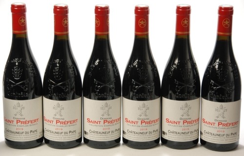 Chateauneuf du Pape Collection Charles Giraud 2019 Domaine Saint Prefert 6 Bts OCC In Bond