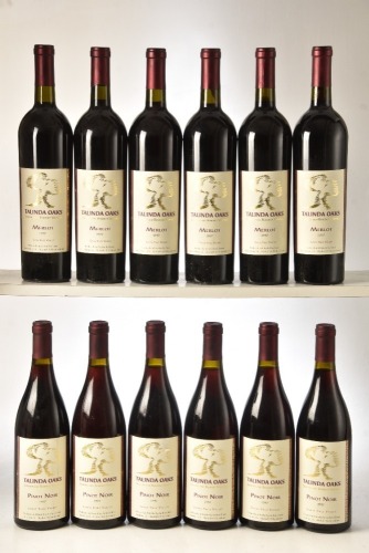 Talinda Oaks Pinot and Merlot 12 bts