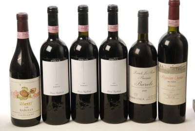 Barolo Bussia 1997 Pianpolvere Soprano 1 Bt Barolo Castiglione 1998 Vietti 1 Bt Barolo Dardi Le Rose Bussia 2000 Poderi Colla 1 Bt Barolo Preve 1997 Gianni Gagliardo 3 Bts Above 6 Bts