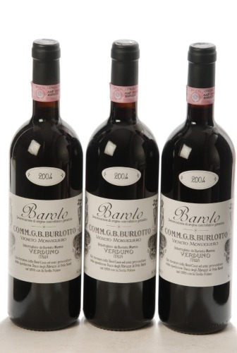 Barolo Monvigliero 2004 G.B Burlotto 3 Bts