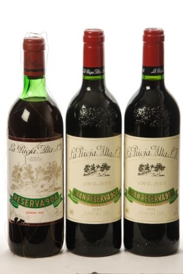 La Rioja Alta SA Gran Reserva 904 1964 1 Bt La Rioja Alta SA Gran Reserva 904 1994 2 Bts Above 3 Bts