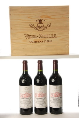 Vega Sicilia Valbuena 2016 Ribera del Duero 3 Bts OCC IN BOND