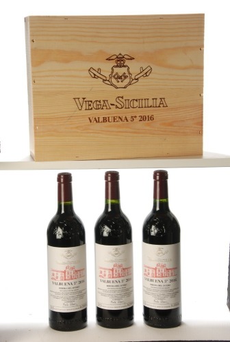 Vega Sicilia Valbuena 2016 Ribera del Duero 3 Bts OCC IN BOND