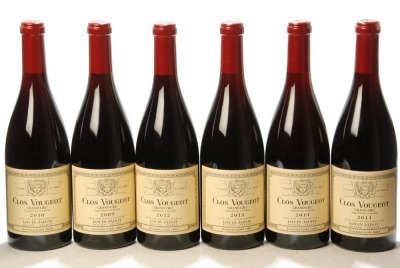Clos Vougeot Mixed Case Domaine Louis Jadot 1each 2009 10 11 12 13 14 6 Bts IN BOND