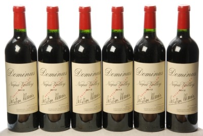 Dominus Estate Christian Moueix 2012 Napa Valley 6 Bts IN BOND
