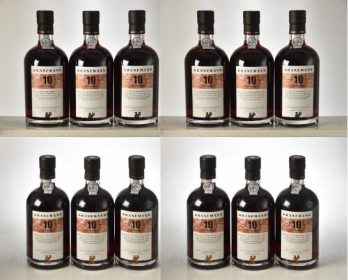 Kranemann 10 Year Old Tawny Port 2 x 6 bts IN BOND