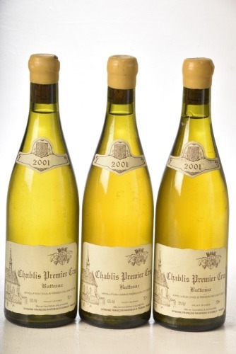 Chablis 1er Cru Butteaux 2001 Domaine Francois Raveneau 3 bts