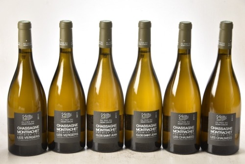 Chassagne Montrachet Mixed Cases (Les Chaumees, Les Vergers, Clos St Jean) Au Pied du Mont Chauve 2011 6 bts