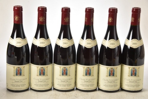 Clos de Vougeot Grand Cru 2001 Domaine Georges Mugneret-Gibourg 6 bts OCC In Bond