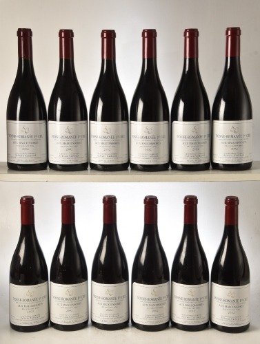 Vosne Romanee 1er Cru Aux Malconsorts 2002 Domaine Sylvain Cathiard 12 bts IN BOND