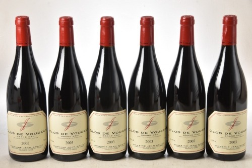 Clos de Vougeot Grand Cru 2003 Domaine Jean Grivot OCC 6 bts