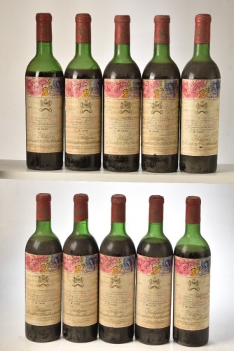 Chateau Mouton Rothschild 1970 Pauillac 10 bts