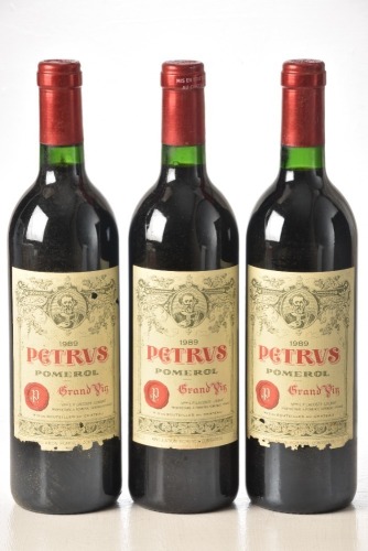 Chateau Petrus 1989 Pomerol 3 bts In Bond