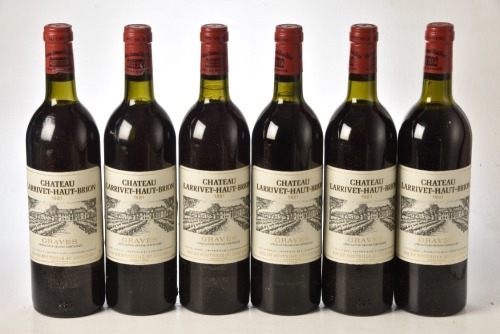 Chateau Larrivet Haut Brion 1981 Graves 6 bts