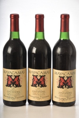 Mayacamyas Vineyards Napa Late Harvest Zinfandel 1983 3 bts
