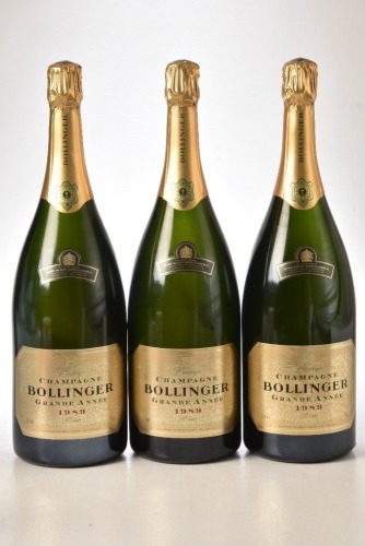 Champagne Bollinger La Grande Annee 1989 3 Mags OCC