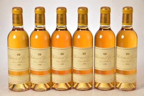 Chateau d'Yquem 1998 Sauternes 6 Hlf Btls