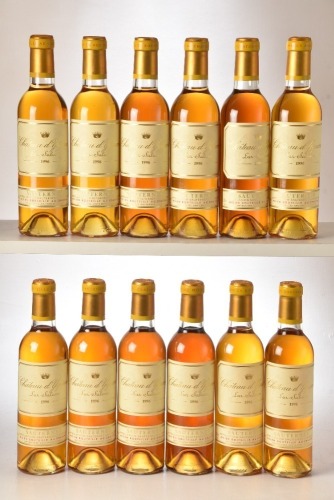 Chateau D'Yquem 1996 12 hf bts OWC In Bond