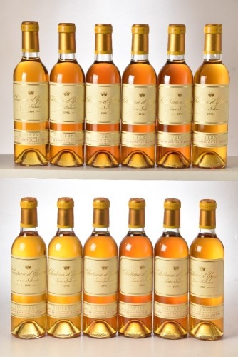 Chateau D'Yquem 1996 12 hf bts OWC In Bond