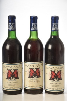 Mayacamyas Vineyards Napa Late Harvest Zinfandel 1976 3 bts