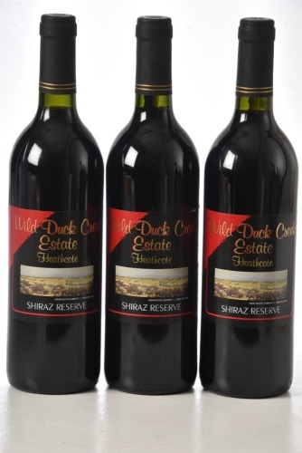 Wild Duck Creek reserve Shiraz 2004 3 bts