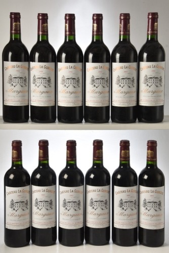 Chateau La Gurgue 2002 margaux 6 bts Chateau La Gurgue 2005 Margaux 6 bts Above 12 bts From an excellent private cellar in Edinburgh