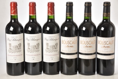 Chateau Puy Blanquet 2016 St Emilion GC 3 bts Chateau Bouscaut 2013 Graves 6bts Recently Removed from The Wine Society, Stevenage