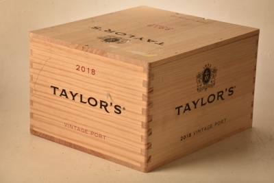 Taylors Vintage Port 2018 6 bts OWC In Bond